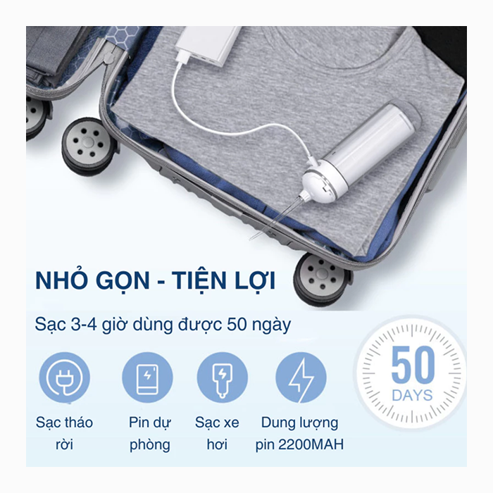 Máy xịt tăm nước đen/trắng L-15