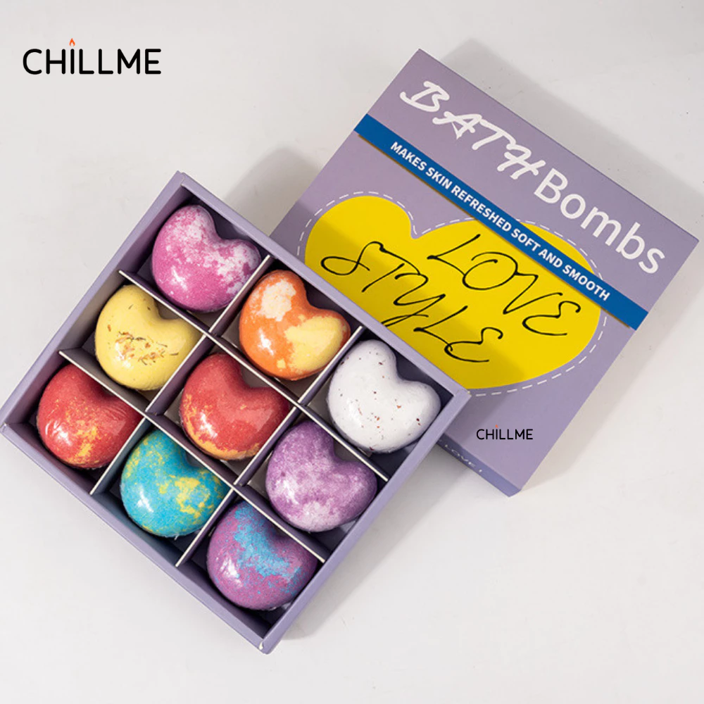 9 viên muối tắm (bath bomb) x 40g 