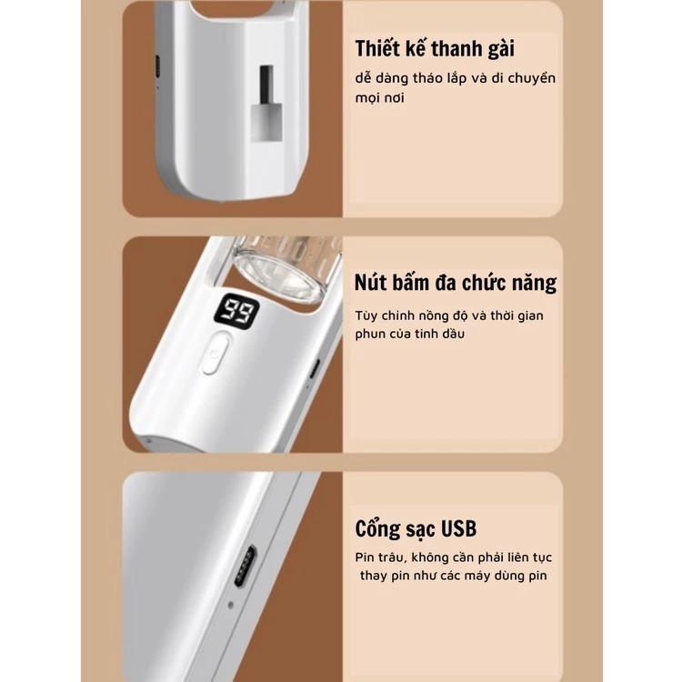 "Máy khuếch tán tinh dầu tỏa hương thơm tròn-1 &qu