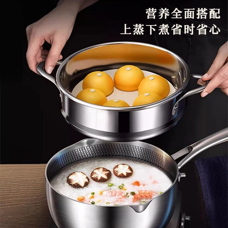 Chảo tuyết nguyên khối chống dính 26cm + xửng hấp