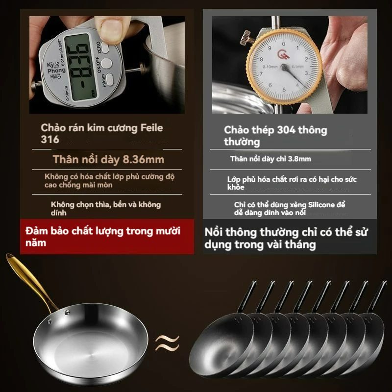 Chảo rán đa năng 30cm Không nắp