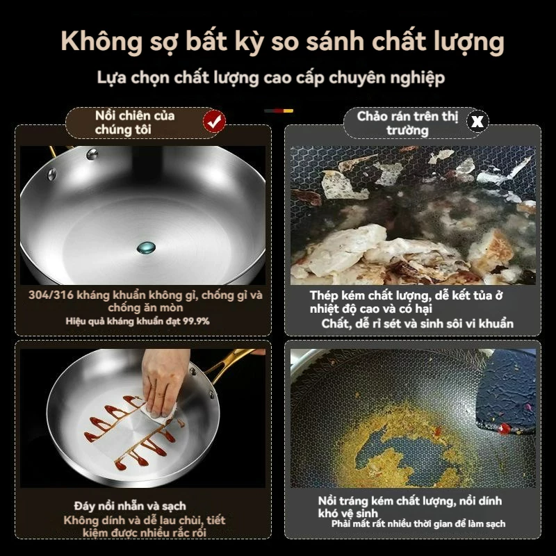 Chảo rán đa năng 28cm + Nắp
