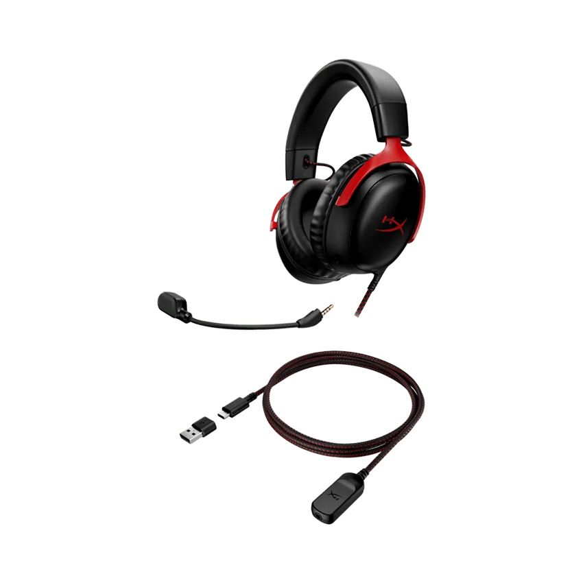 Tai nghe HP HyperX Cloud III - Màu đen đỏ (727A9AA