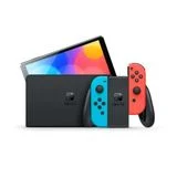 Nintendo Switch OLED model with Neon Red Blue Joy‑Con