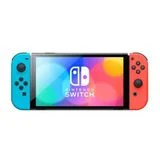 Nintendo Switch OLED model with Neon Red Blue Joy‑Con