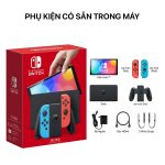 Nintendo Switch OLED model with Neon Red Blue Joy‑Con