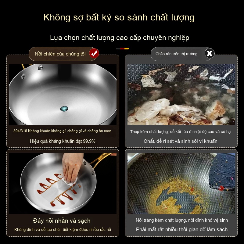 Chảo rán đa năng 26cm + Nắp