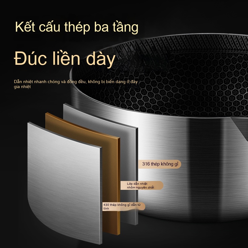 Chảo tuyết nguyên khối chống dính 22cm