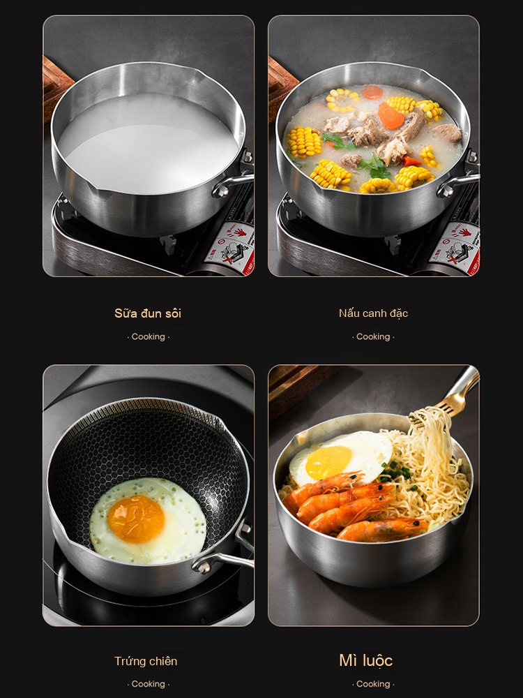 Chảo tuyết nguyên khối chống dính 24cm