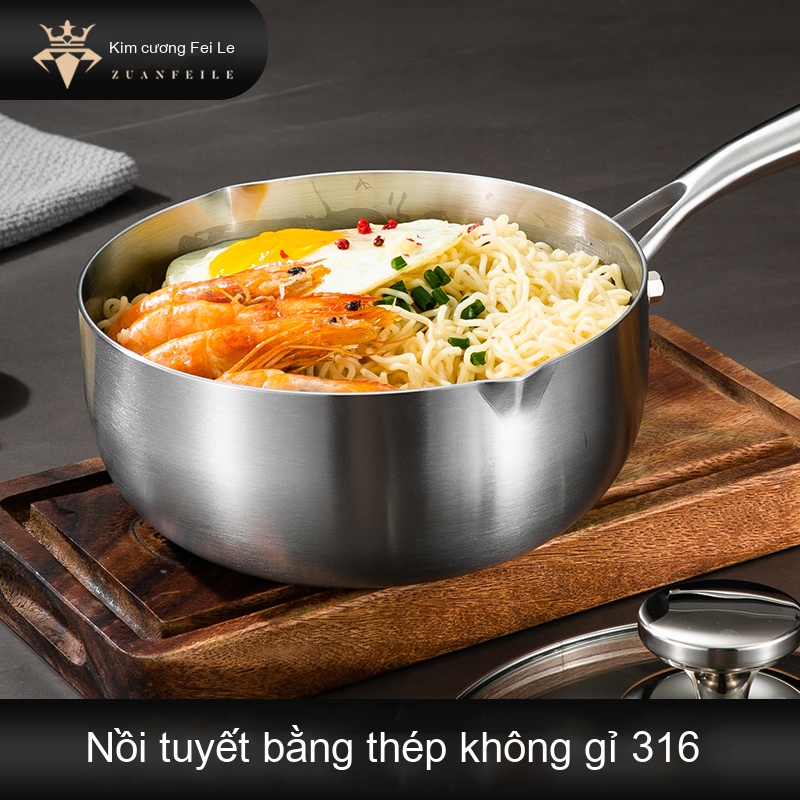 Chảo tuyết nguyên khối chống dính 26cm + xửng hấp