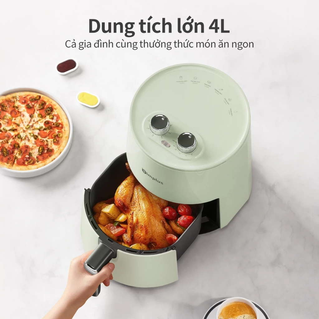 SimplusVN Nồi Chiên Không Dầu Simplus Dung Tích 4L  KQZG007