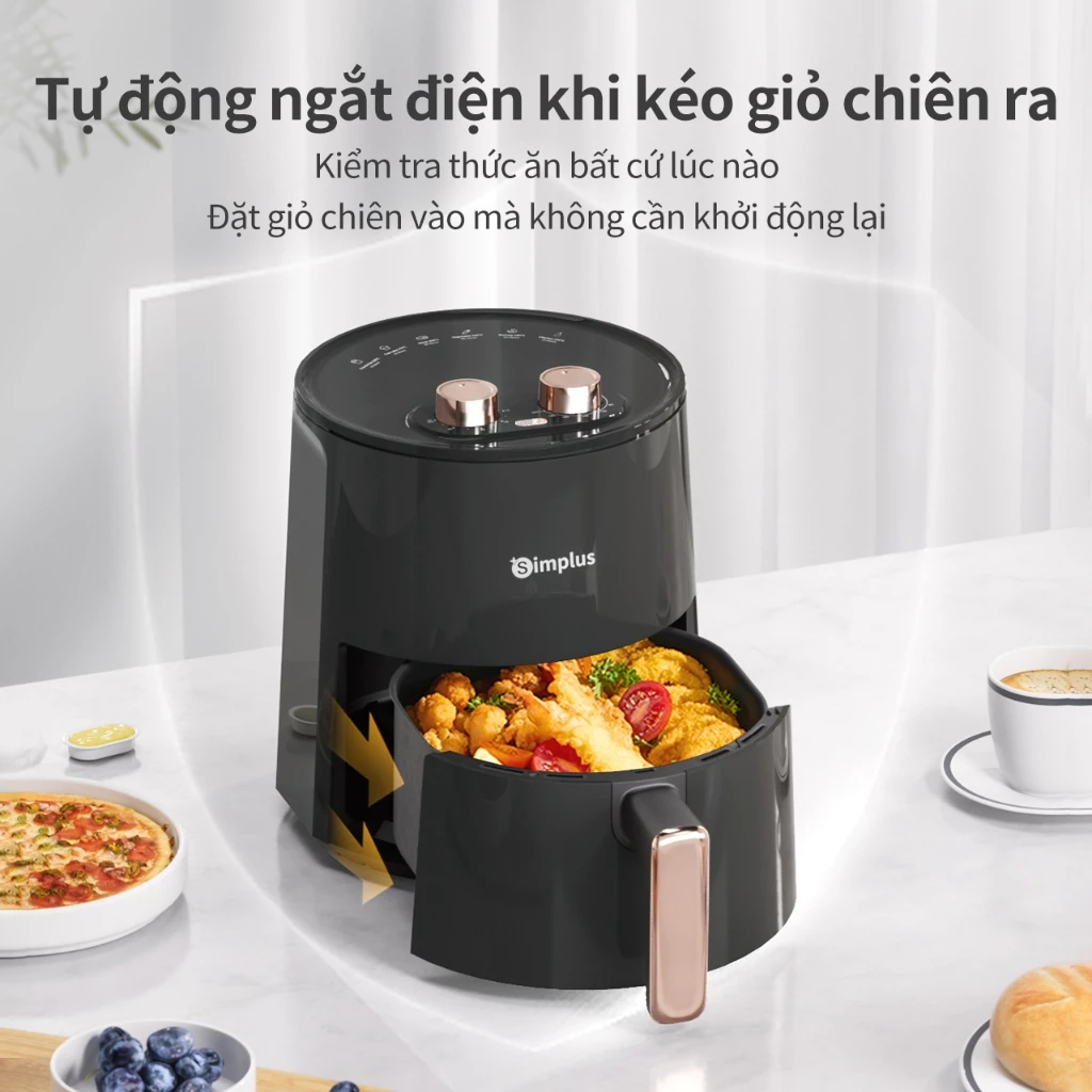 SimplusVN Nồi Chiên Không Dầu Simplus Dung Tích 4L  KQZG007