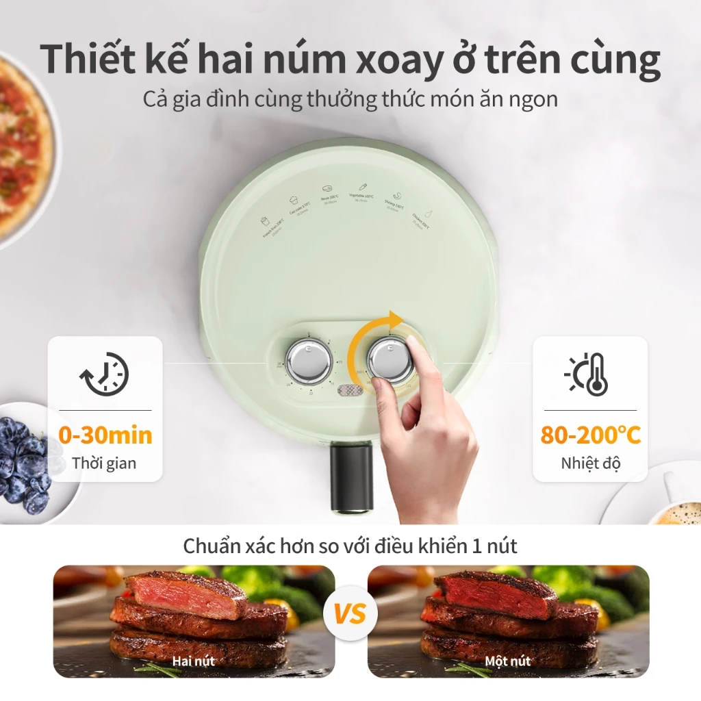SimplusVN Nồi Chiên Không Dầu Simplus Dung Tích 4L  KQZG007